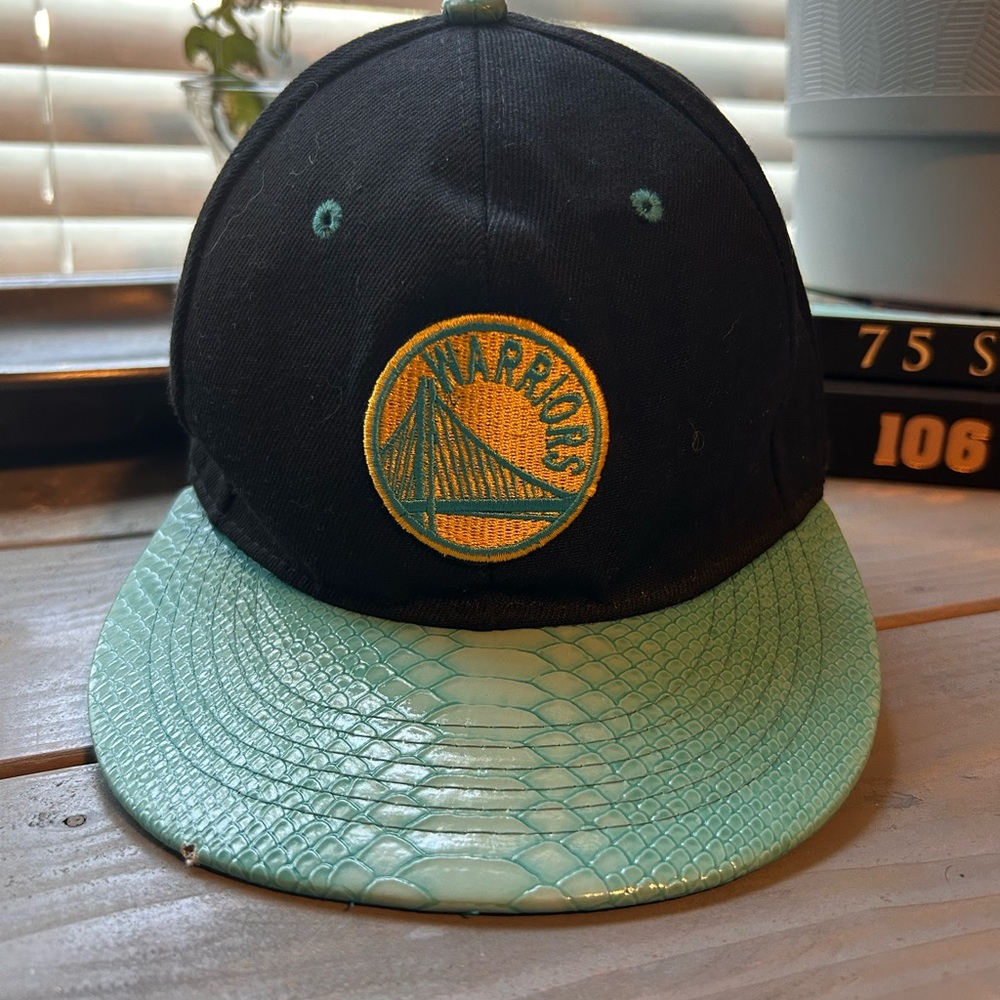 Warriors Black and Teal Cap